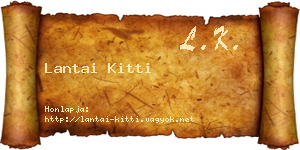 Lantai Kitti névjegykártya